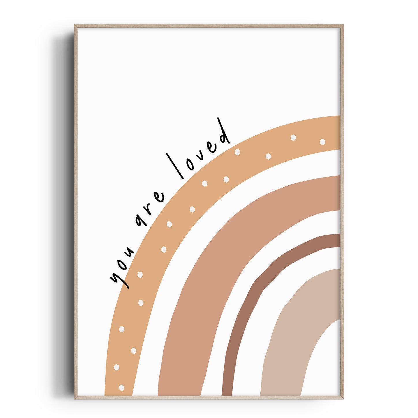 You Are Loved Rainbow Print