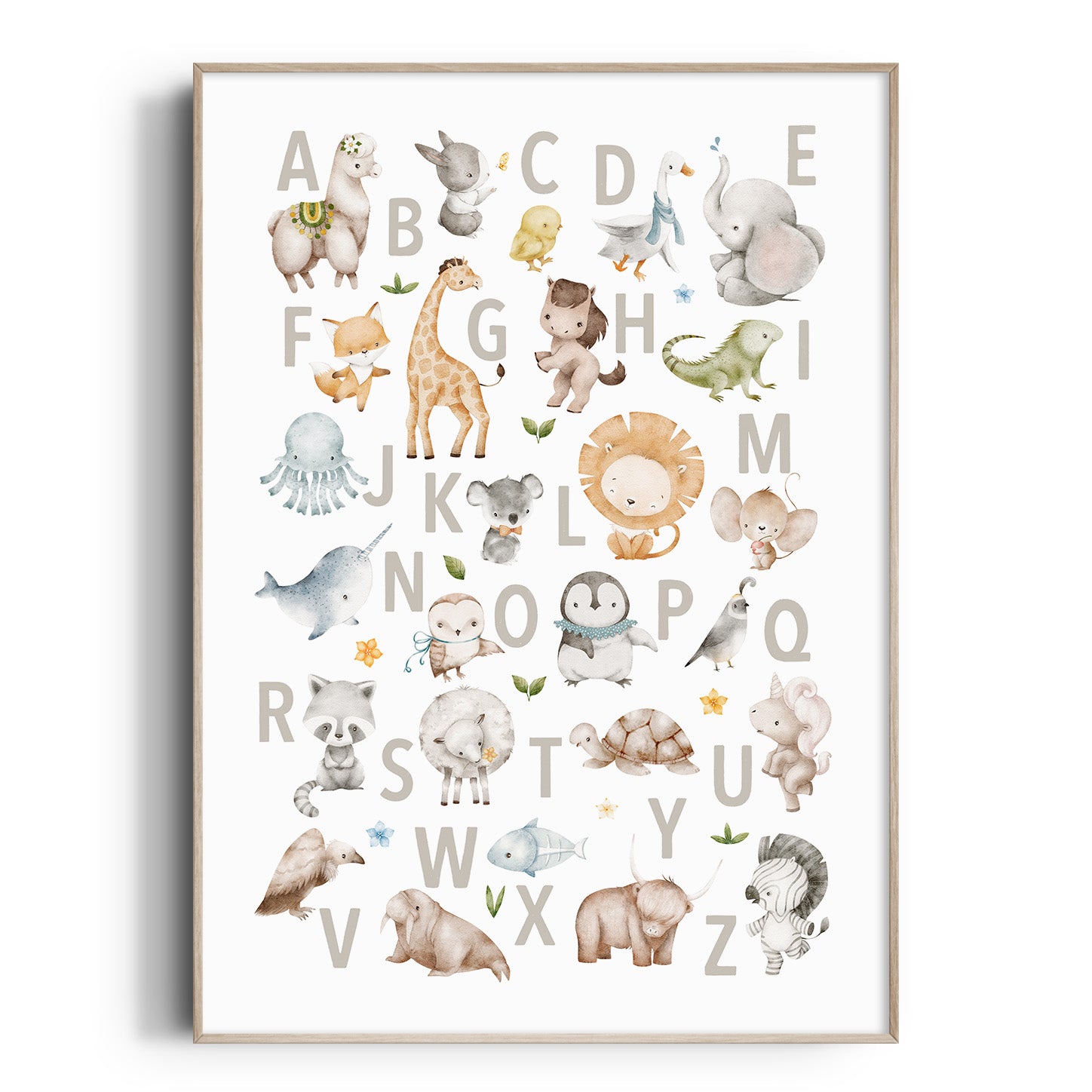 Animal Alphabet Print