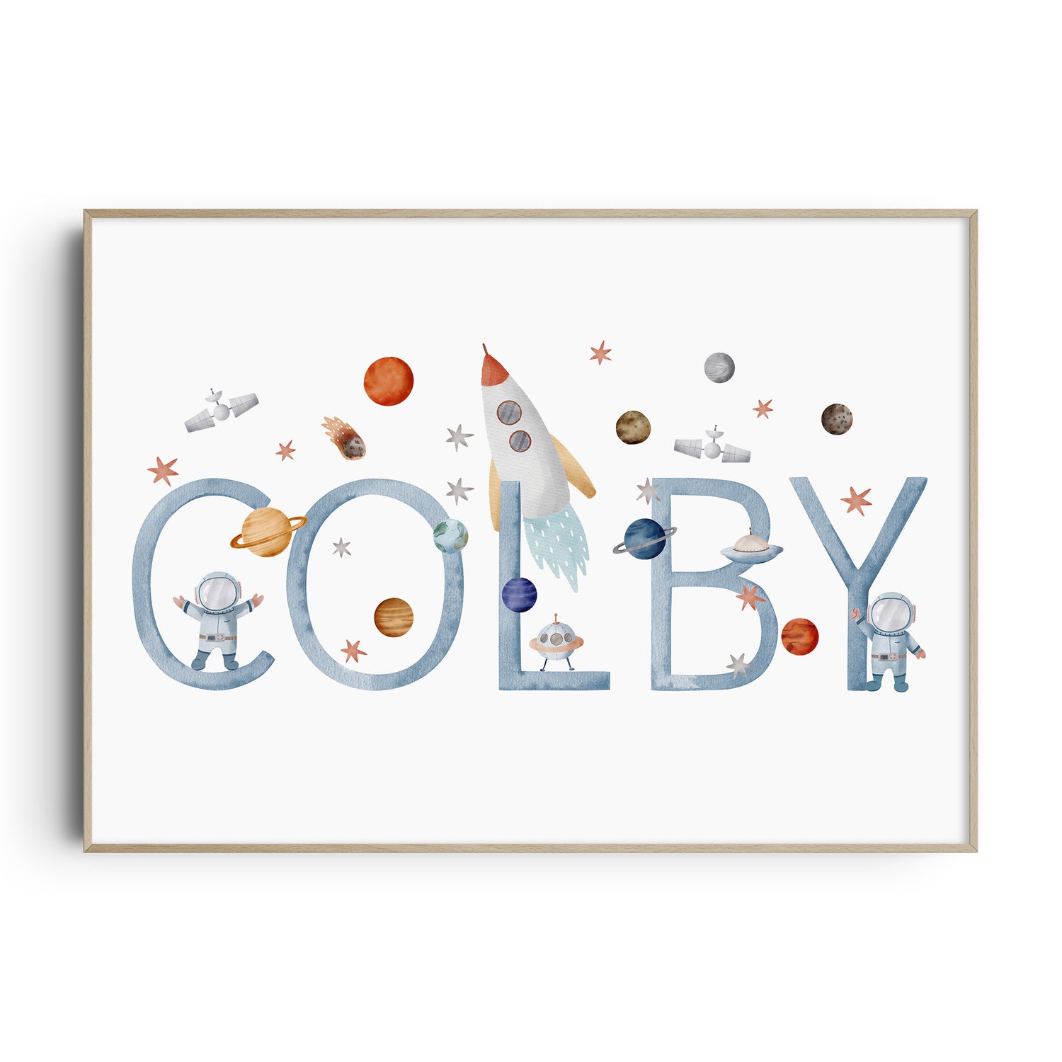 Space Name Print