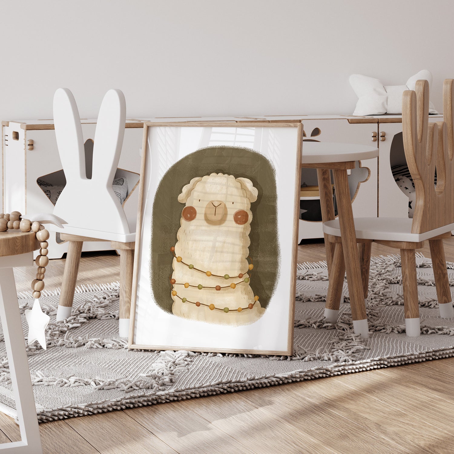 Whimsy Llama Print