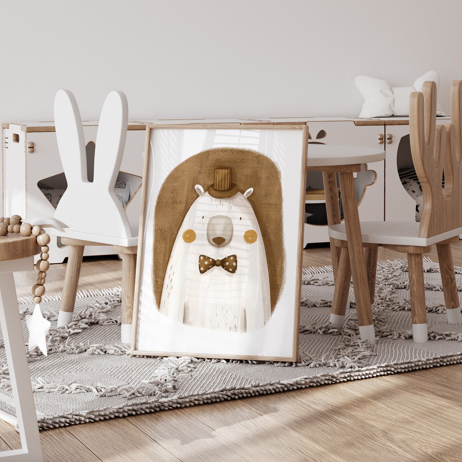 Whimsy Polar bear Print