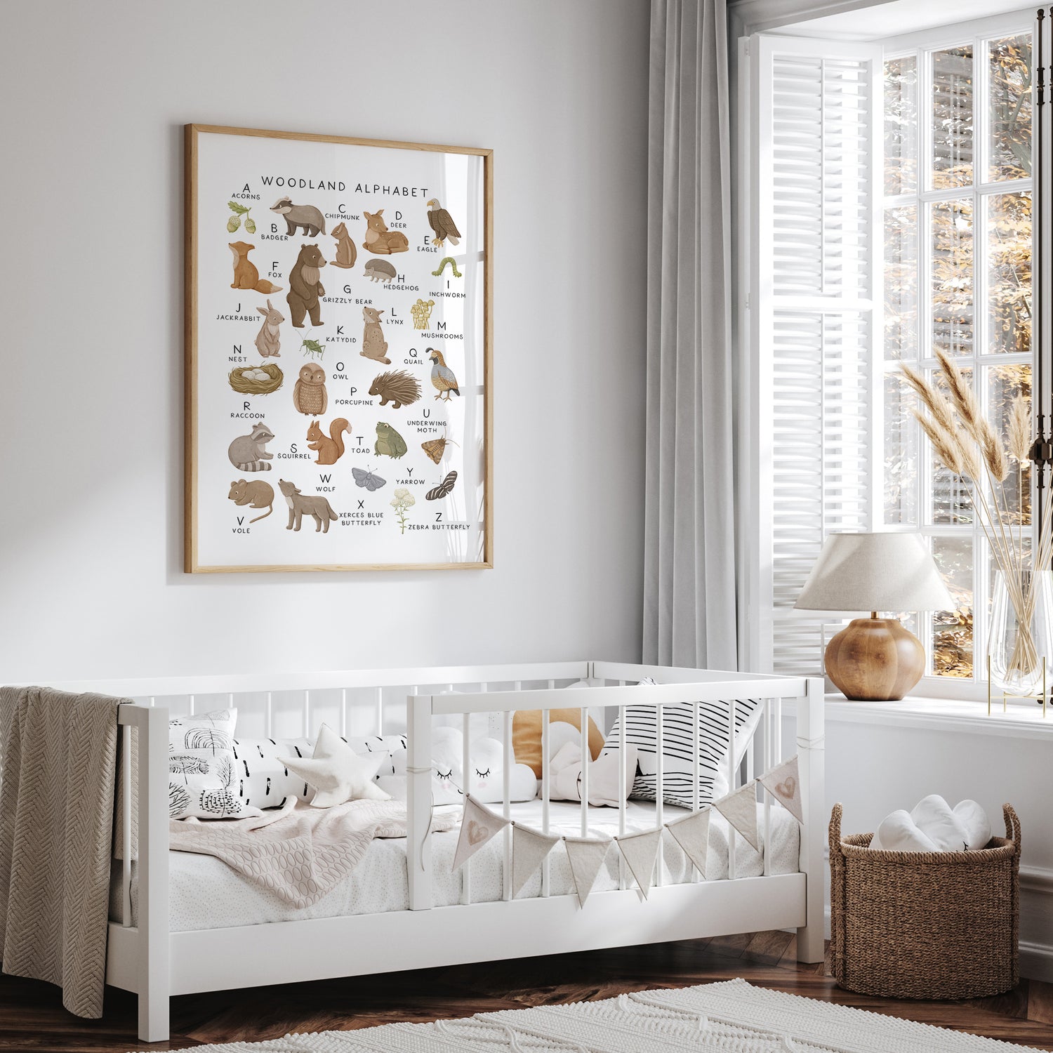 Woodland Animal Alphabet Print