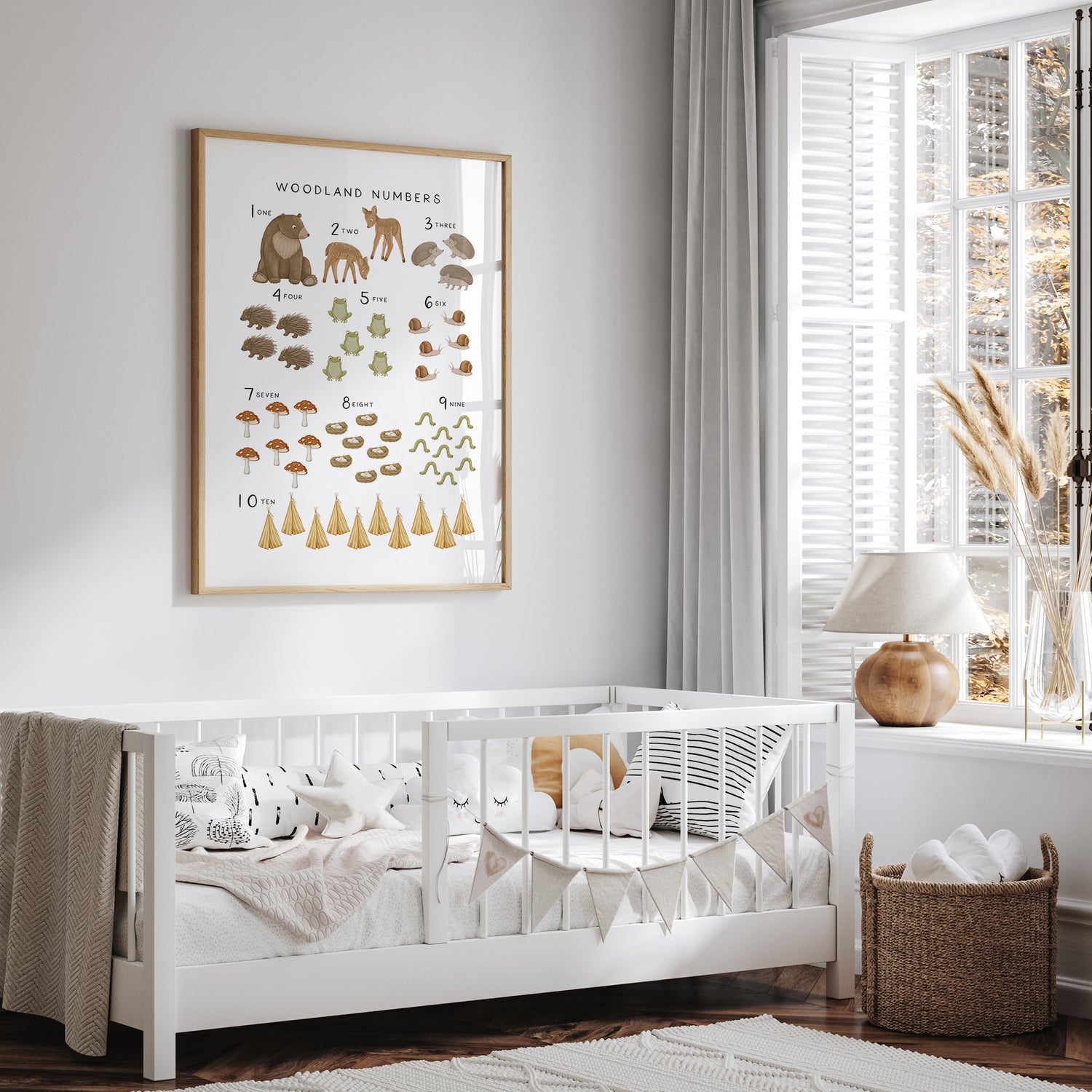 Woodland Animal Numbers Print