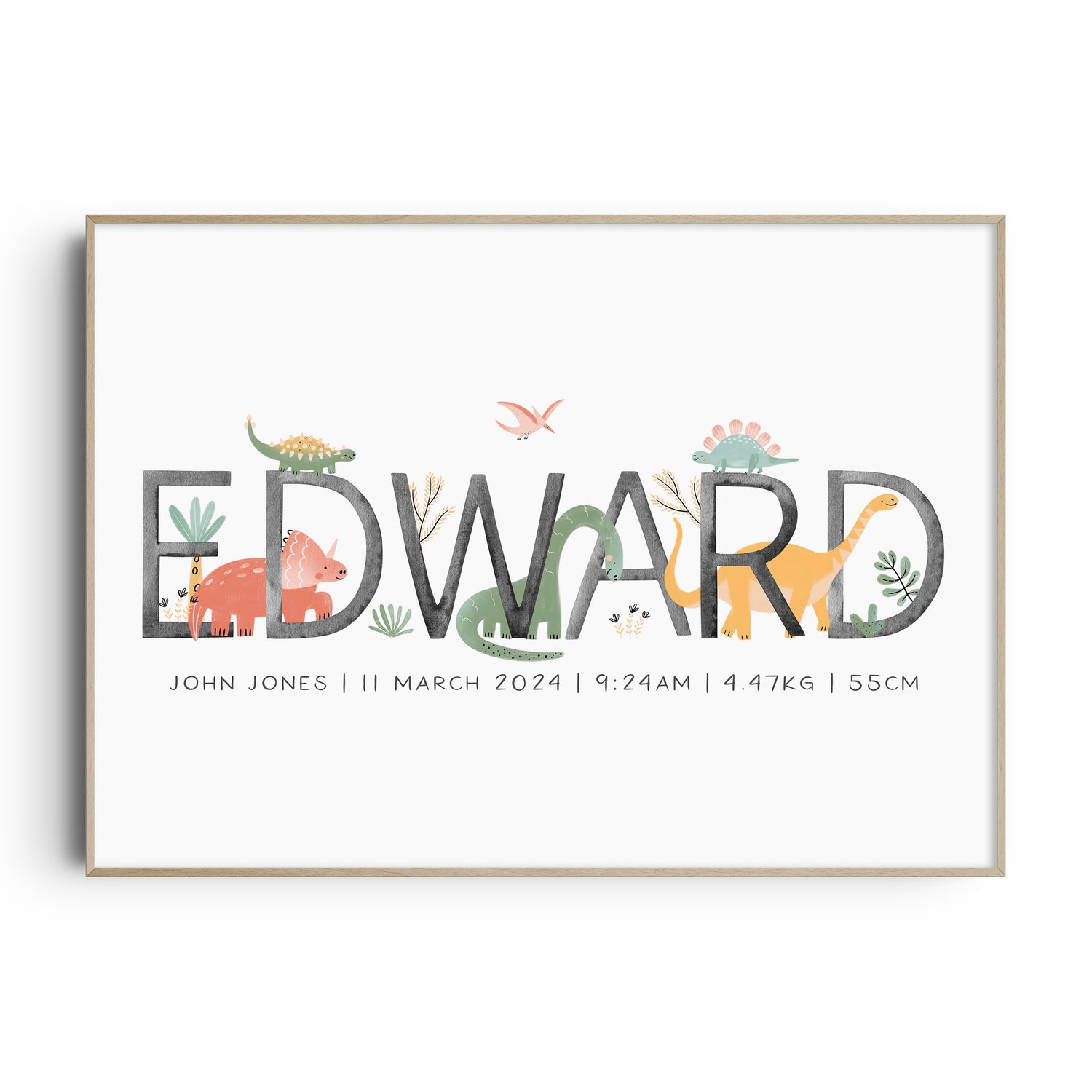 Dinosaur Name Print