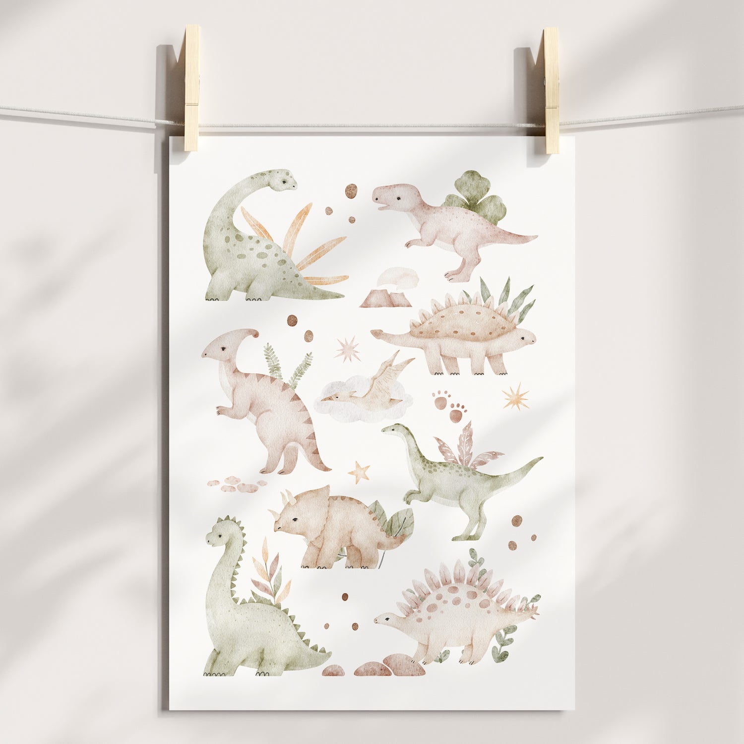 Dinosaur, Alphabet & Numbers Prints