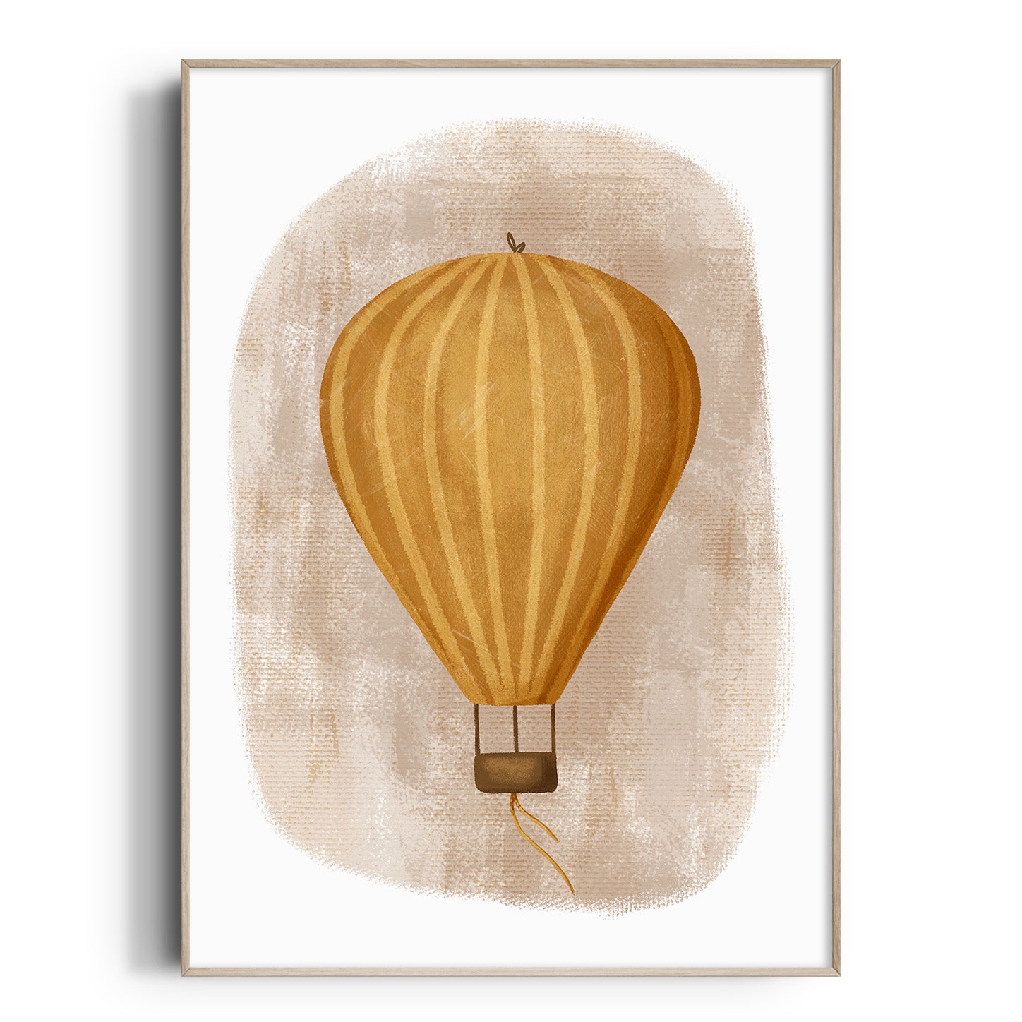 Whimsy Hot Air Ballon Print - Orange