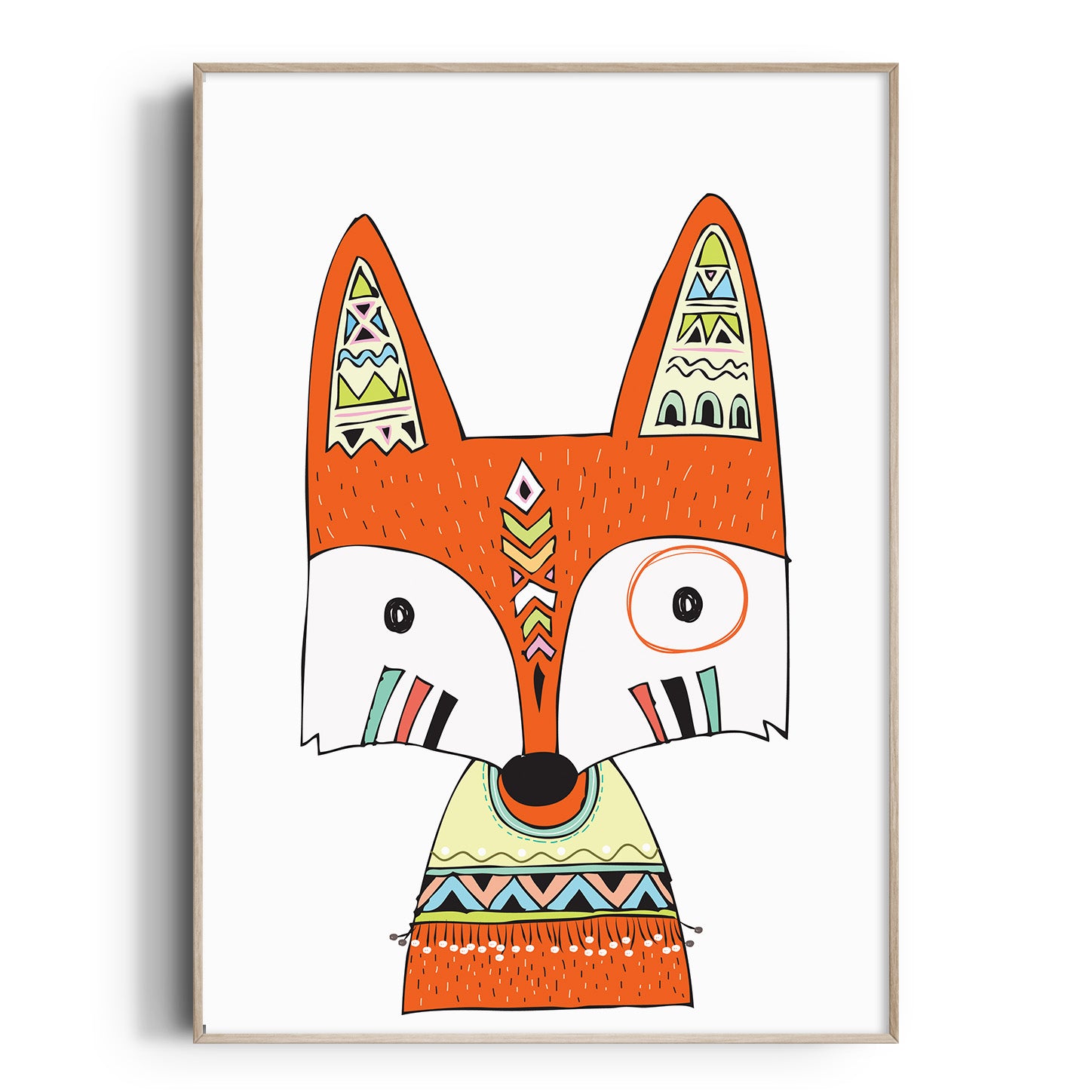 Tribal Fox Print