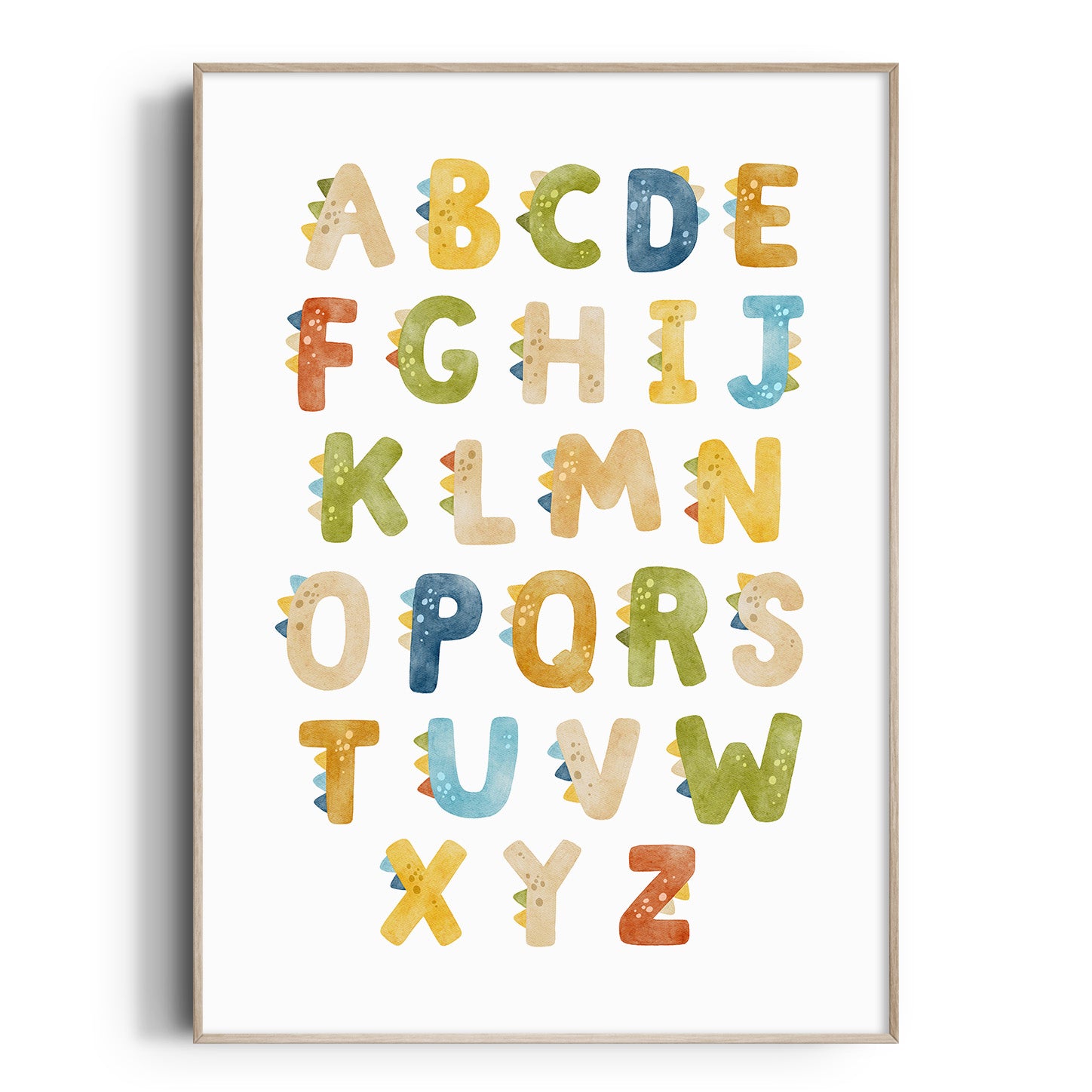 Dinosaur Alphabet Print