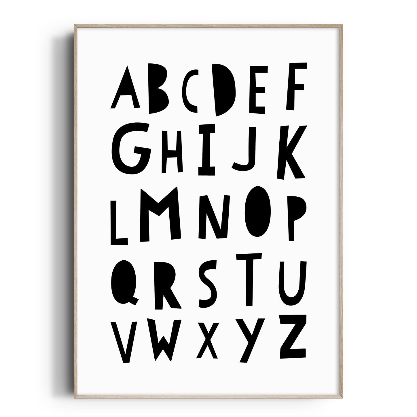 Monochrome Alphabet Print