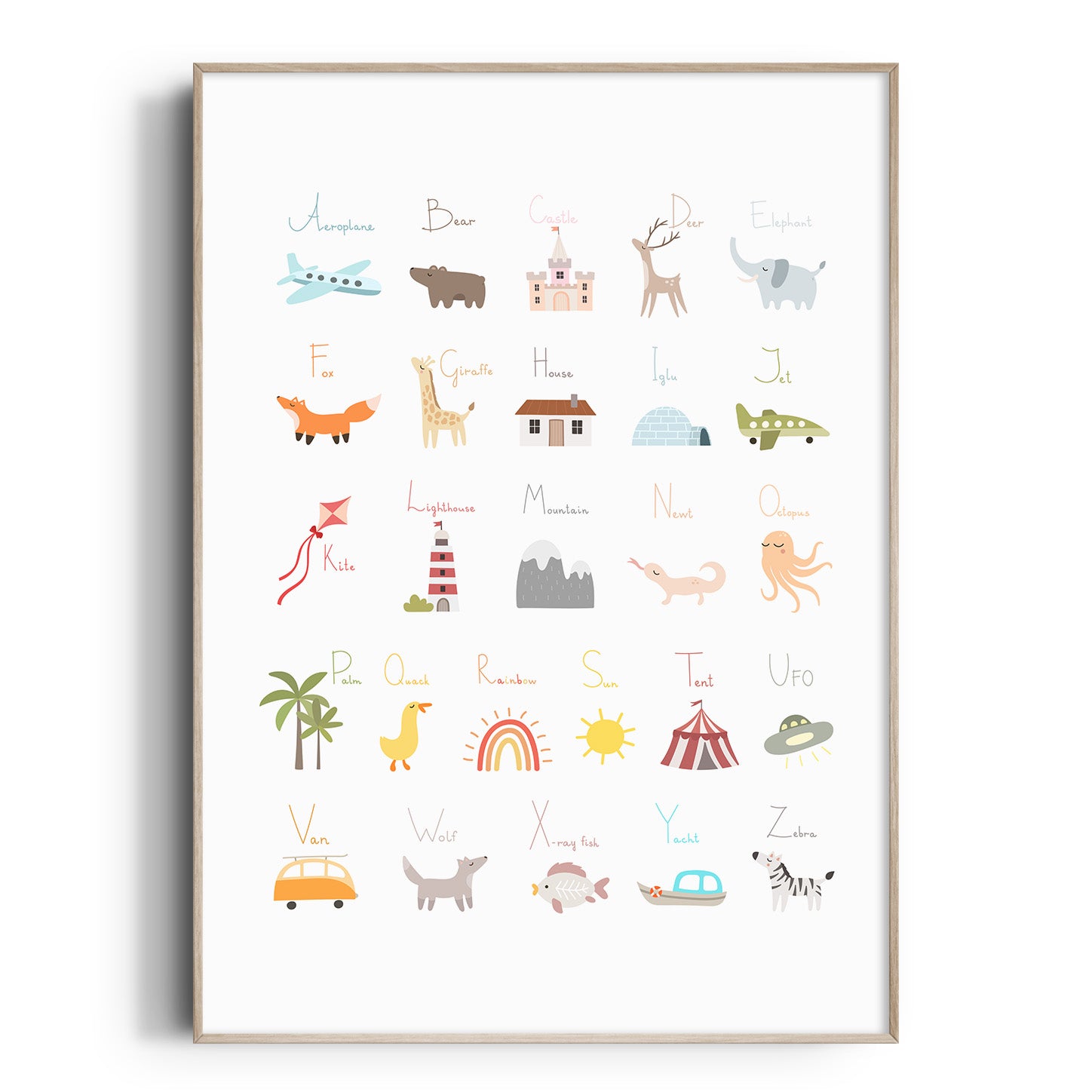World Alphabet Print