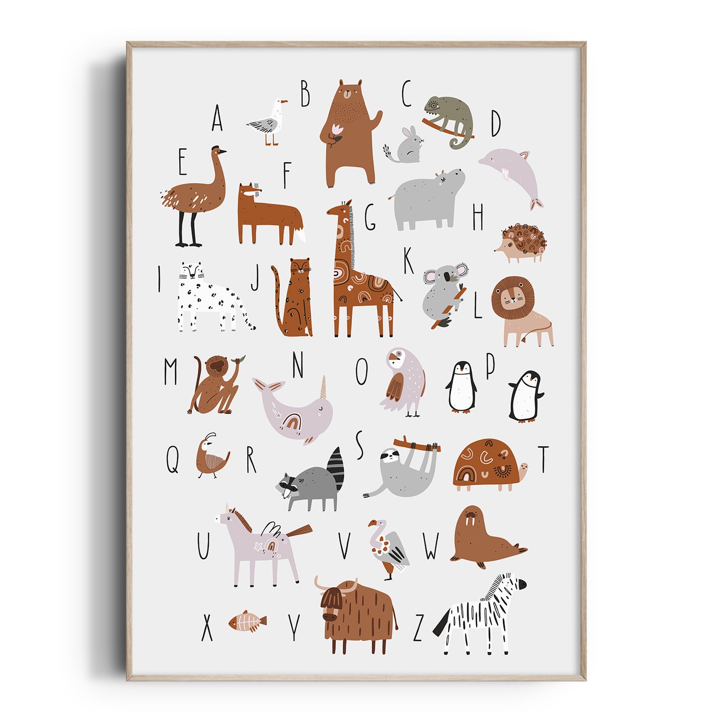 Animal Alphabet Print