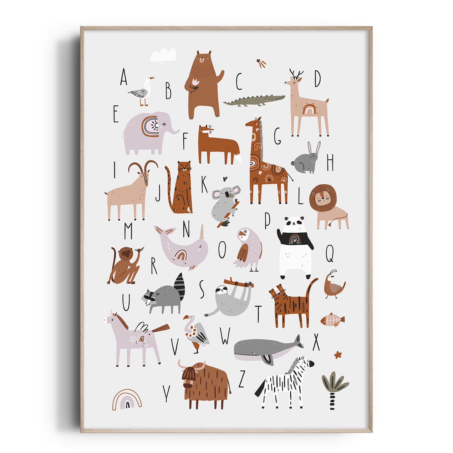 Animal Alphabet Print