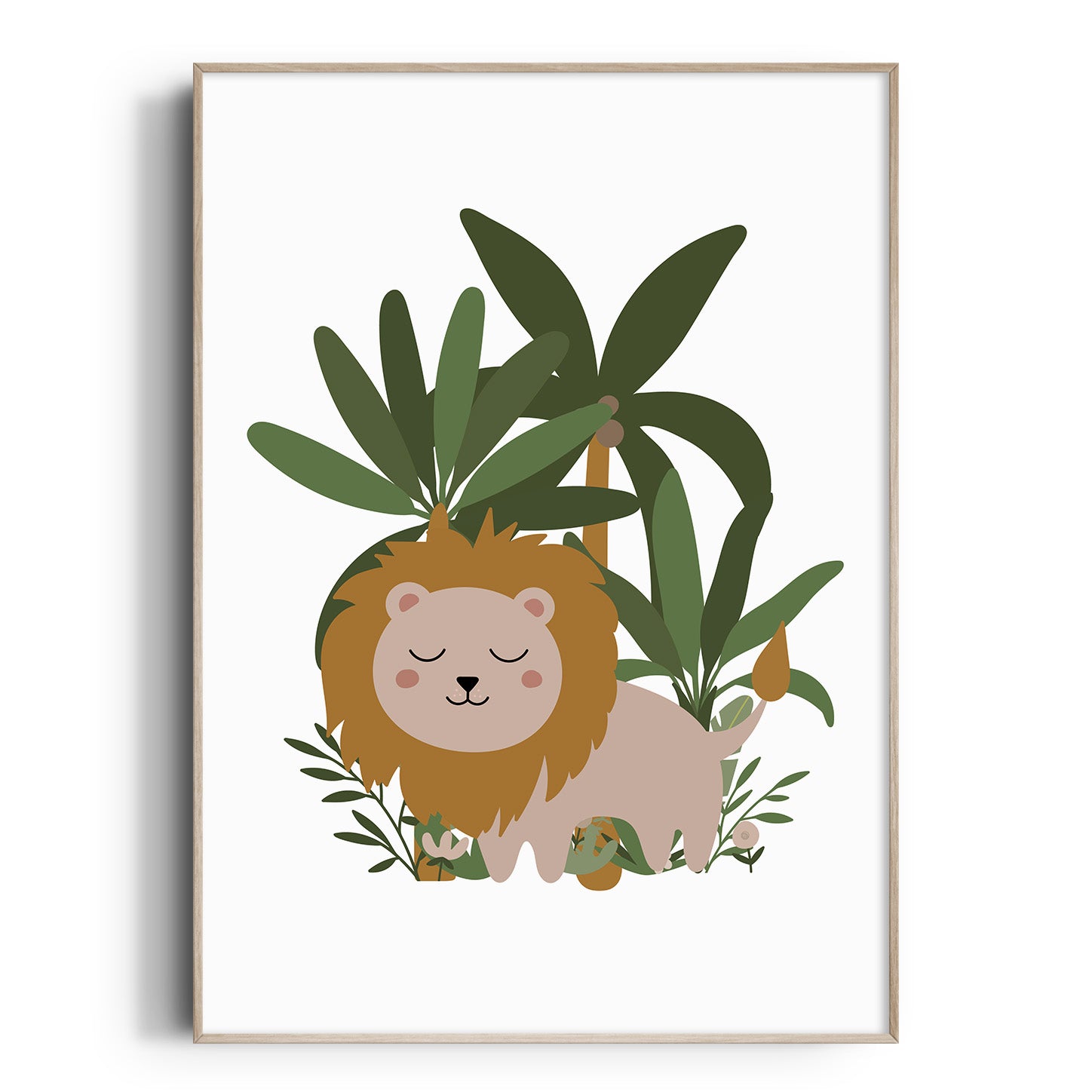 Lion Jungle Print