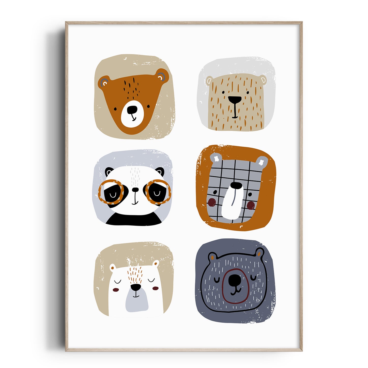 Woodland Bears Print