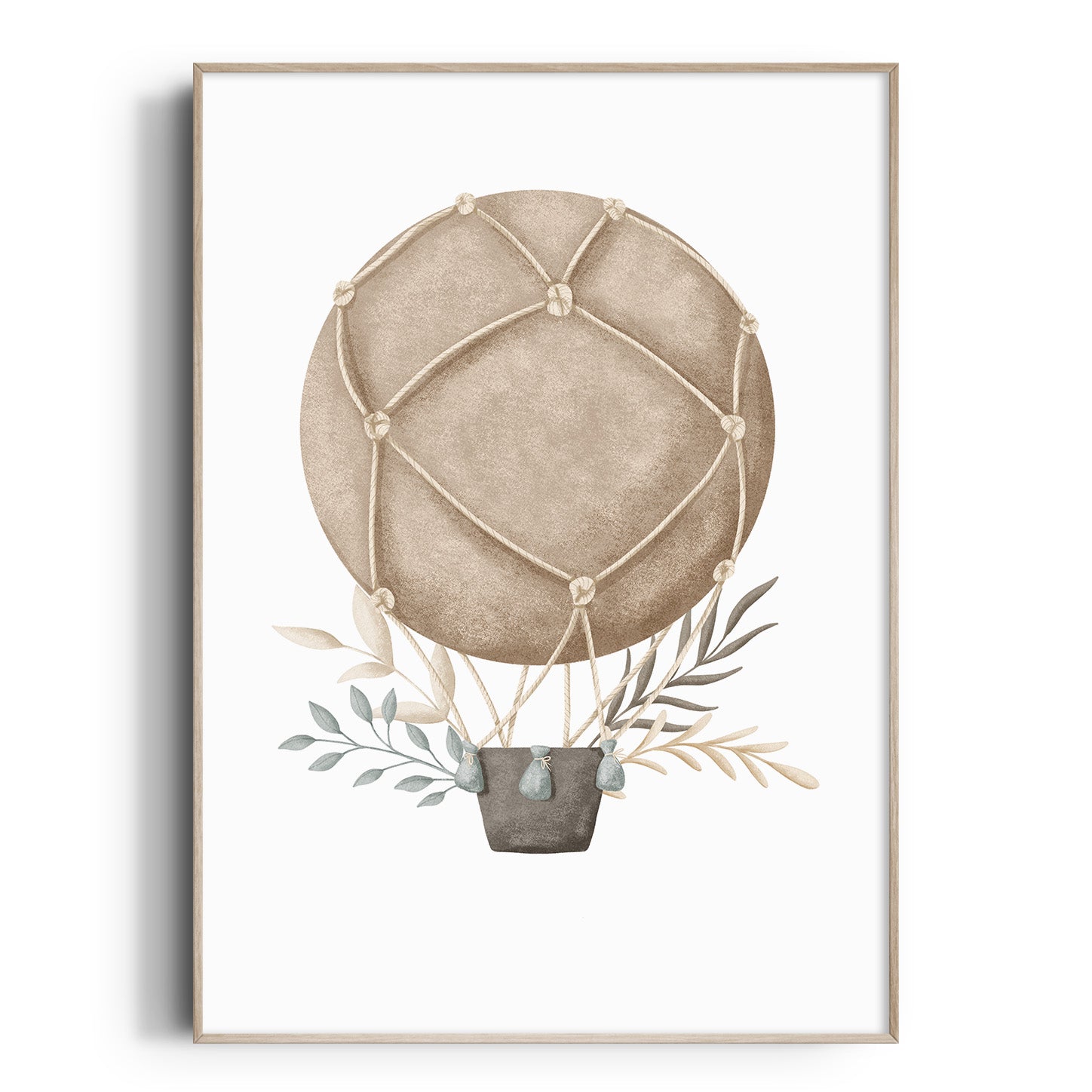 Boho Hot Air Balloon Print