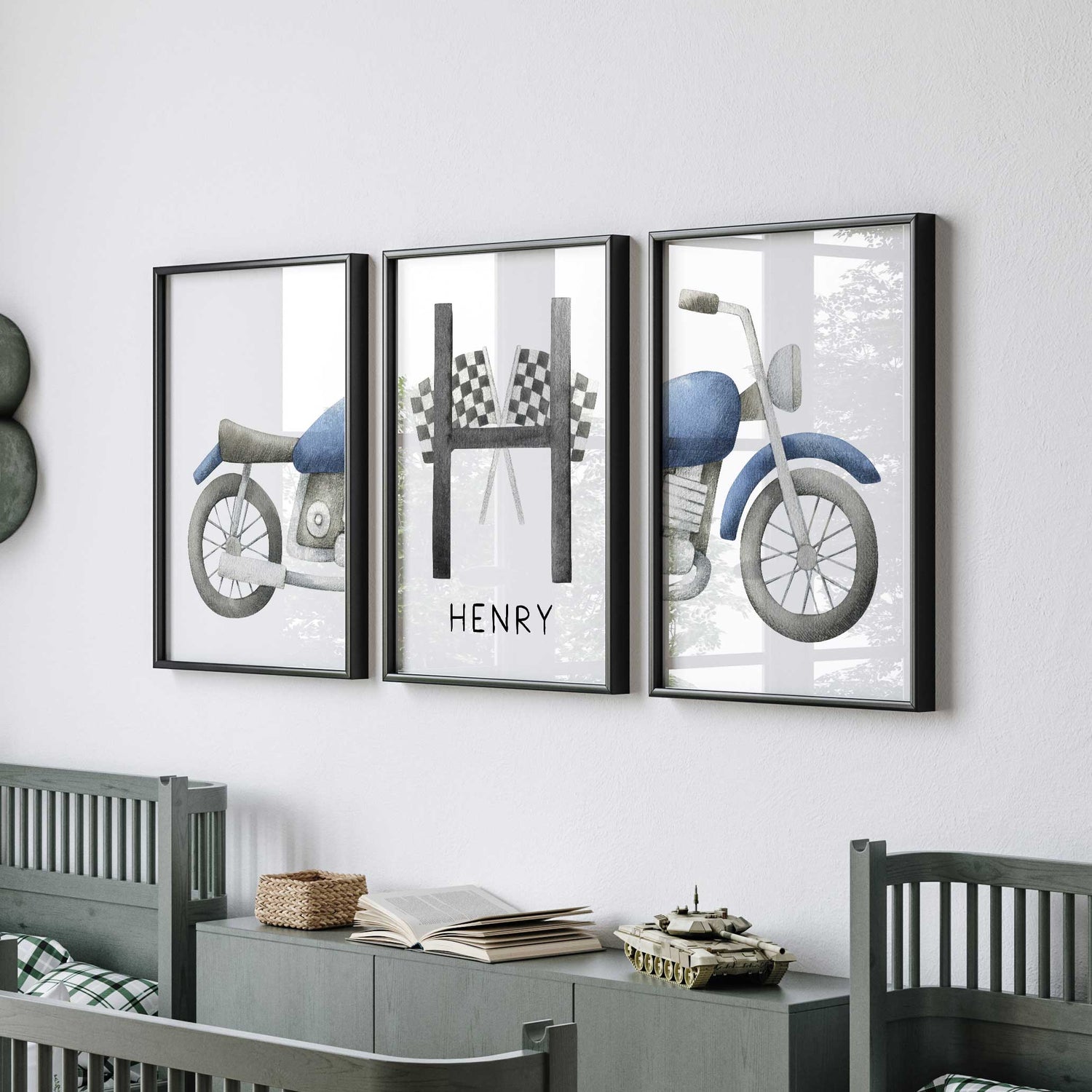 Motorbike & Name Print