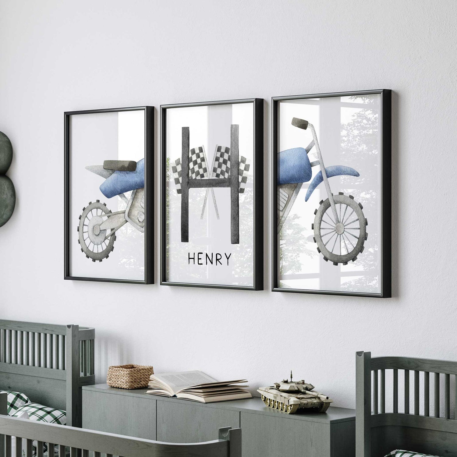 Motorbike & Name Print