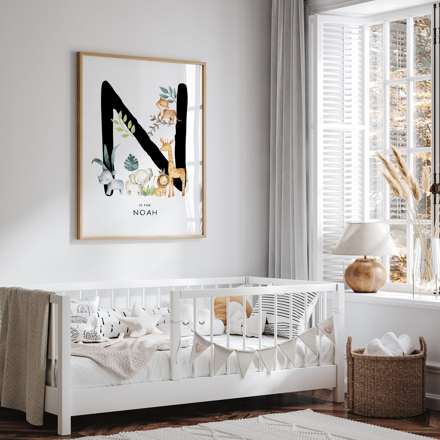 Safari Animal Letter & Name Print