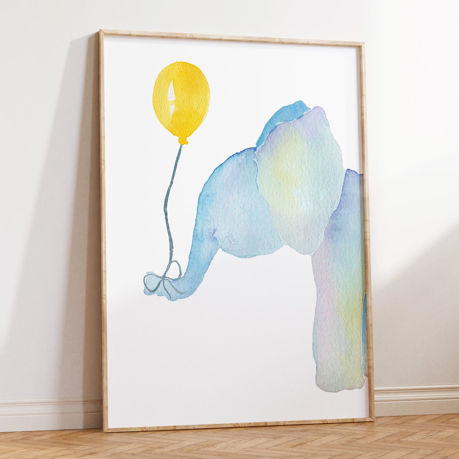 Watercolour Elephant Print