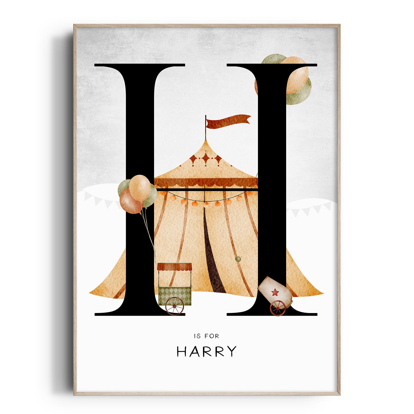 Circus Tent Name Print