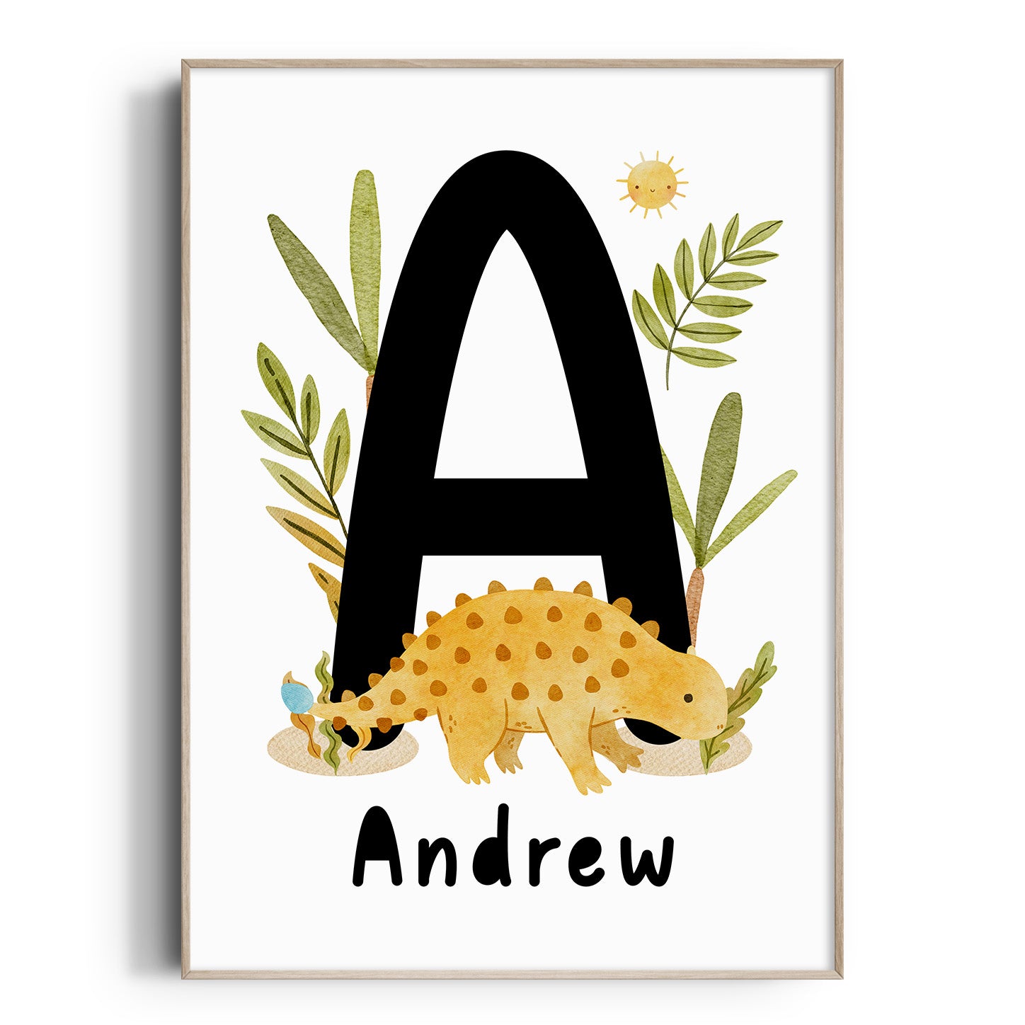 Dinosaur Name Print - Ankylosaurus
