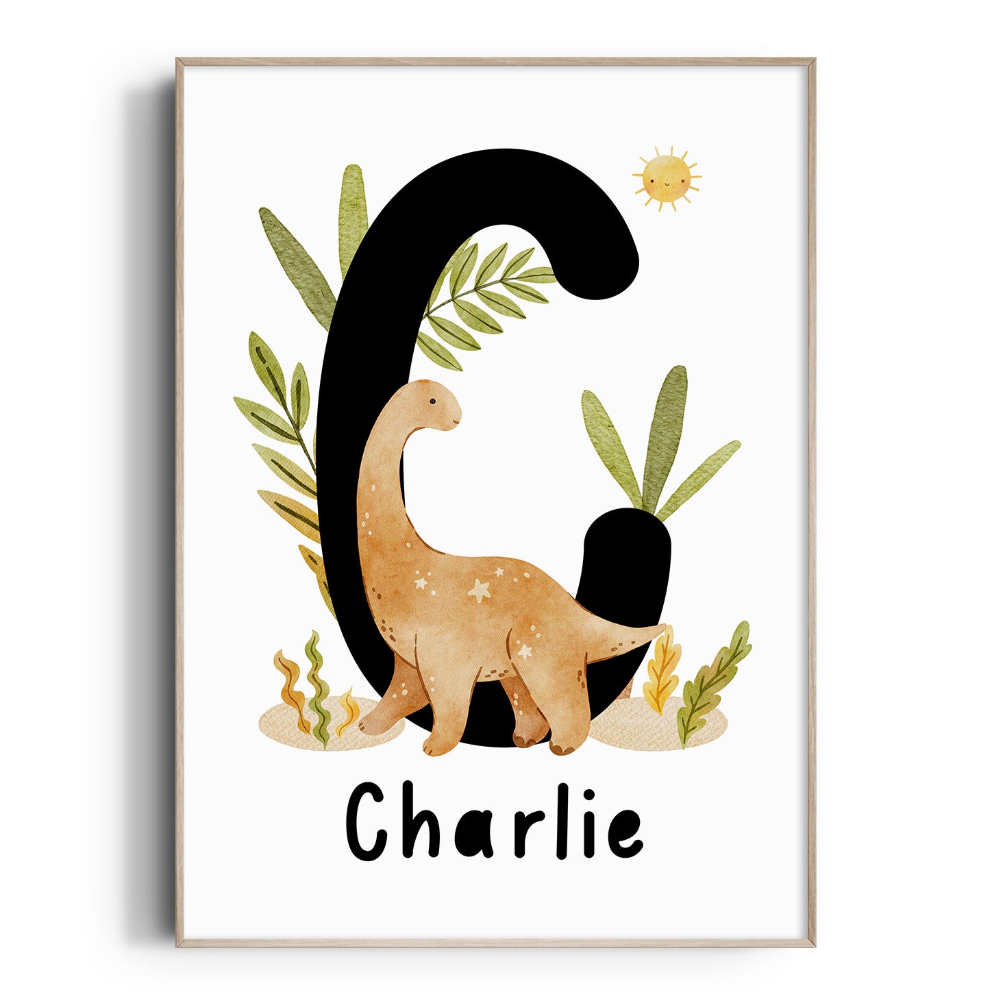 Dinosaur Name Print - Brontosaurus