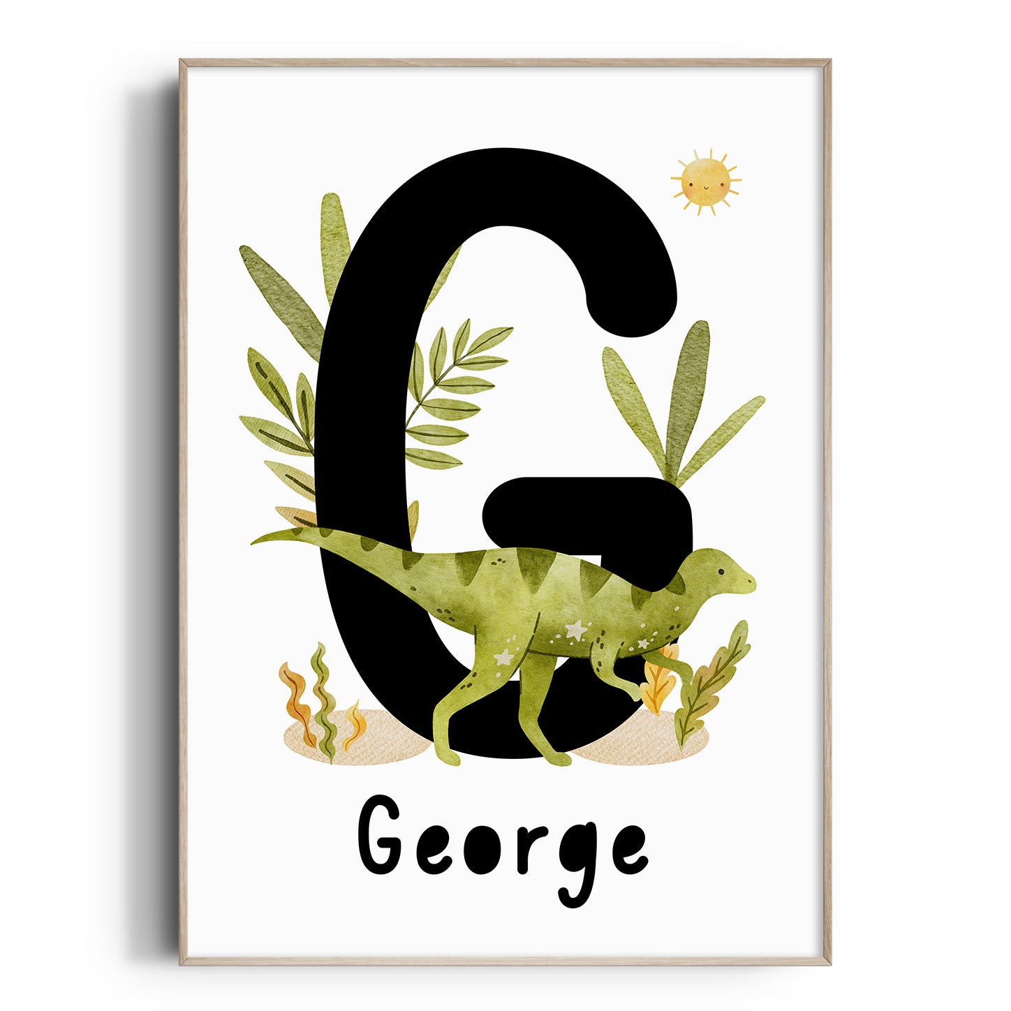 Dinosaur Name Print - Velociraptor