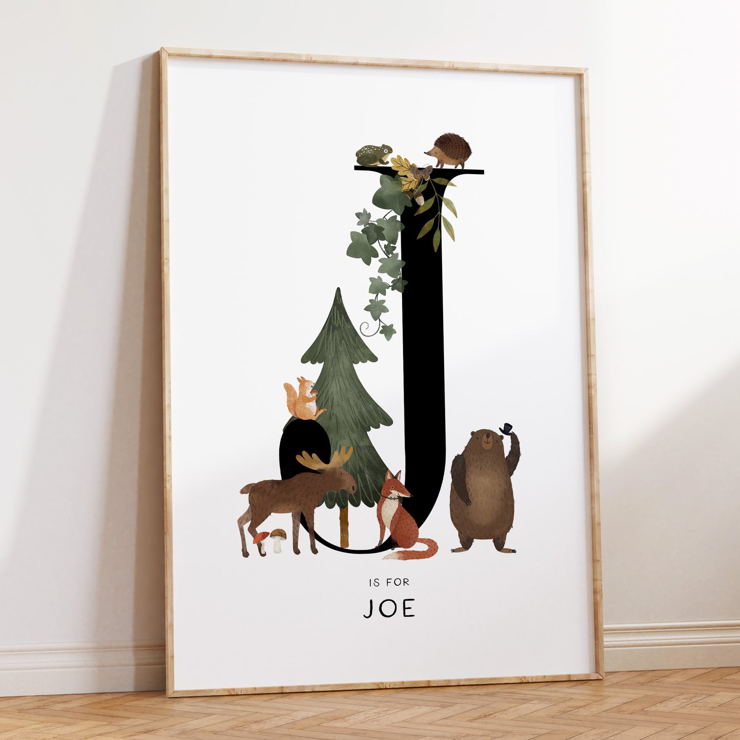 Forest Animal Letter & Name Print