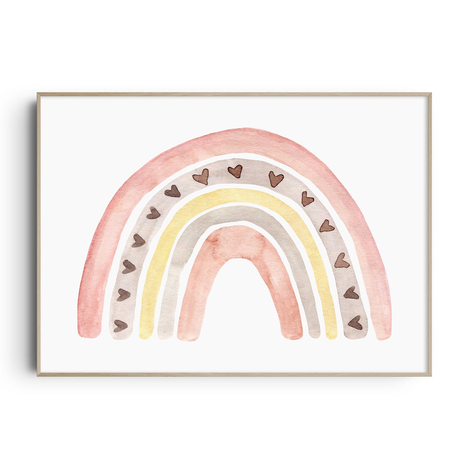 Watercolour Rainbow Print
