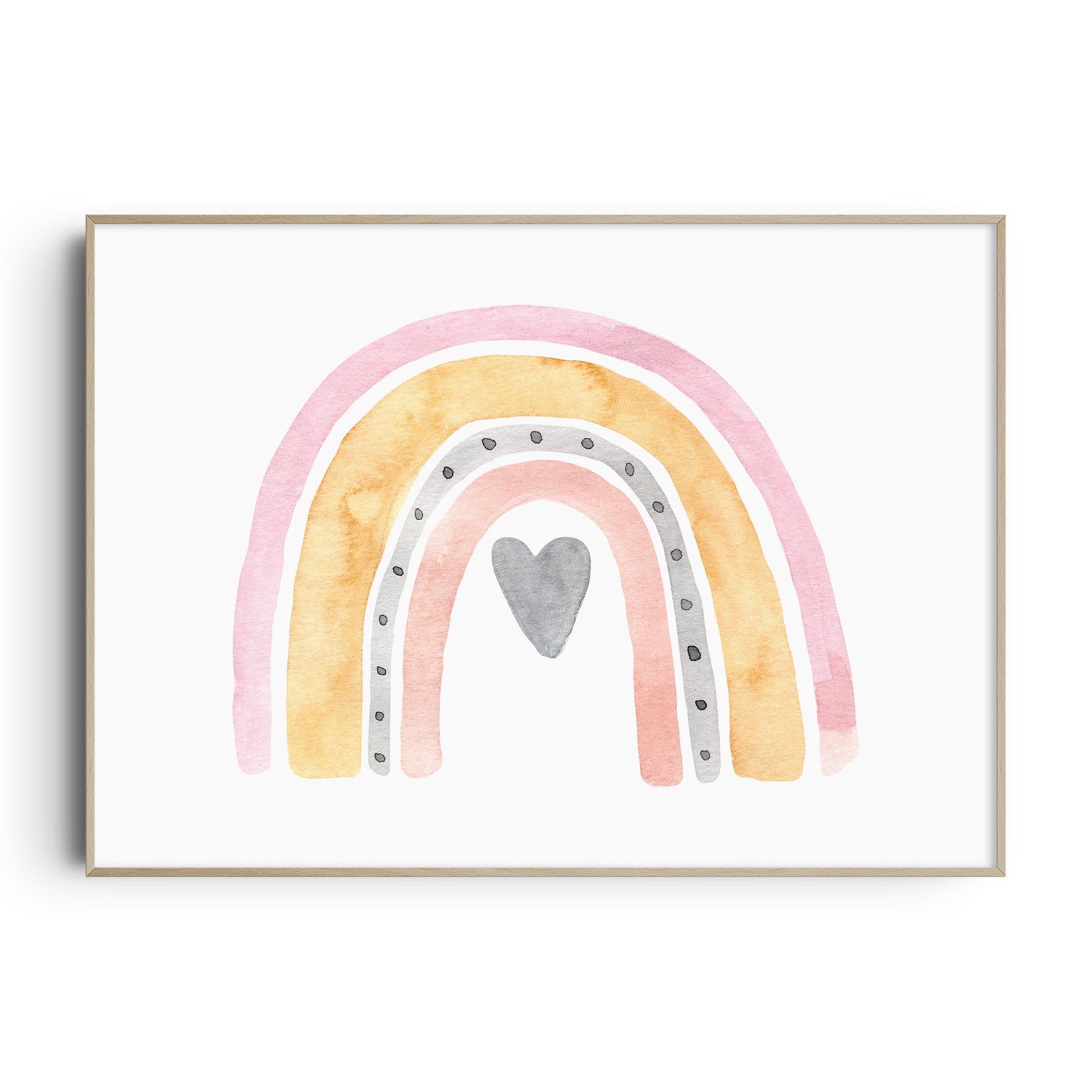 Watercolour Rainbow Print