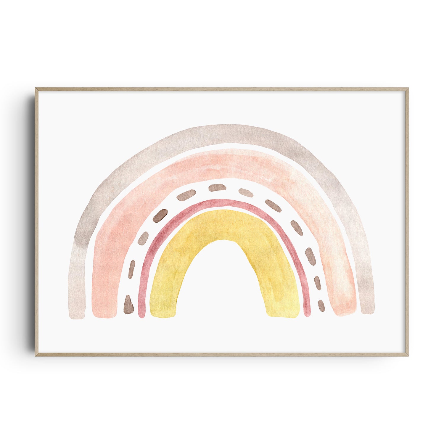 Watercolour Rainbow Print