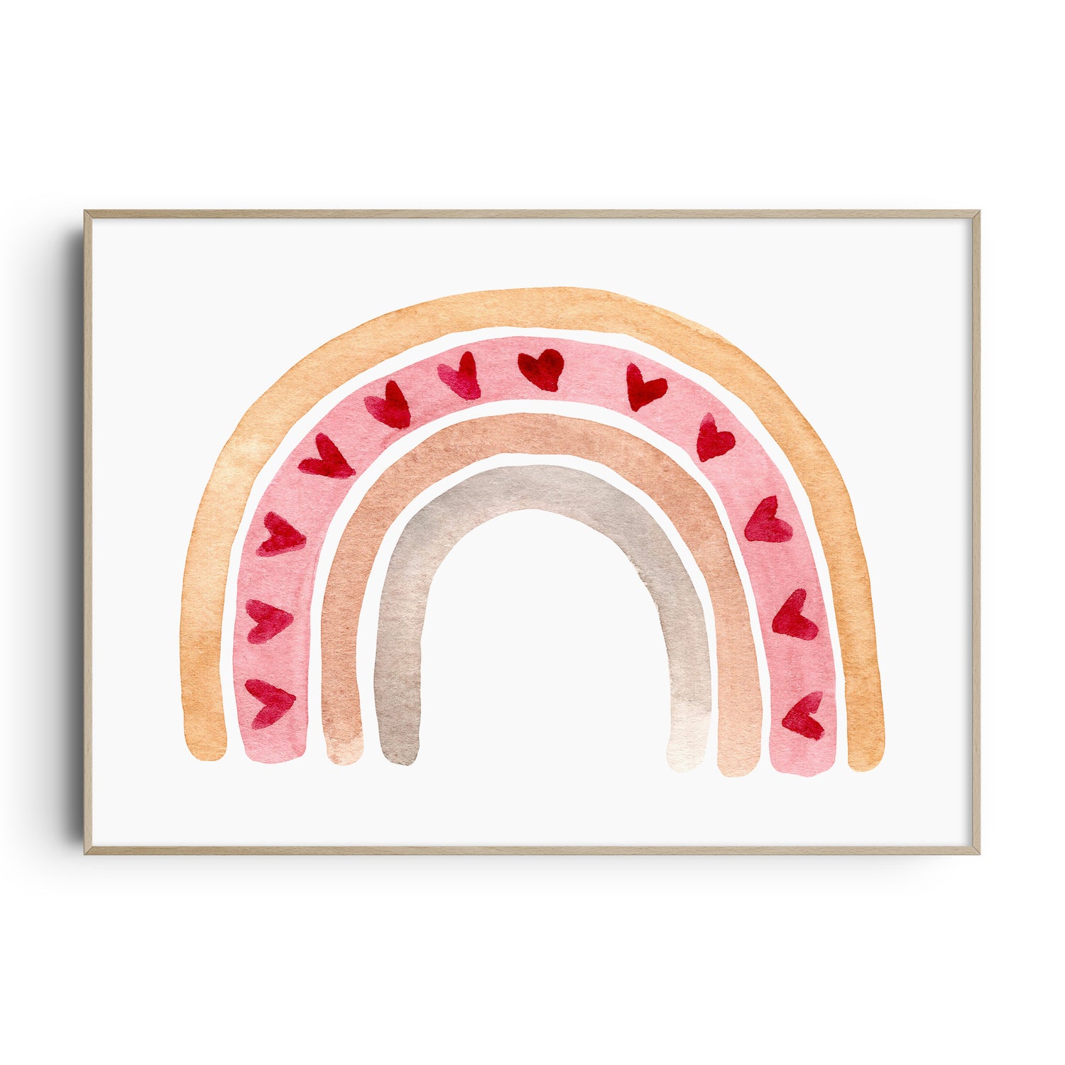 Watercolour Rainbow Print