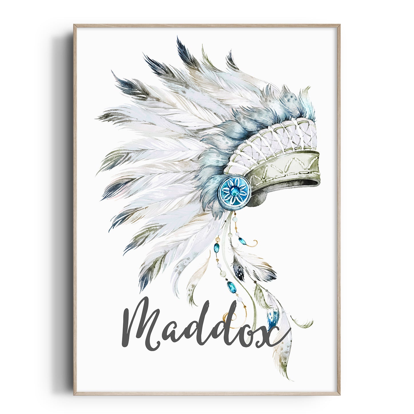 Tribal Headdress Name Print