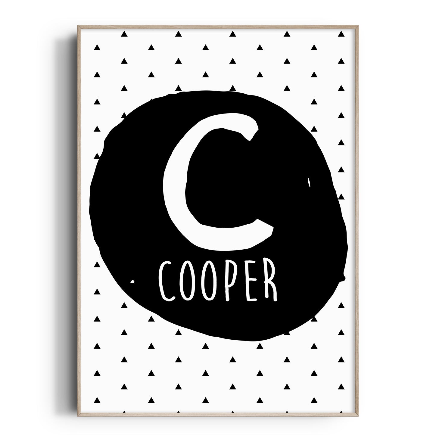 Letter & Name Print - Triangles