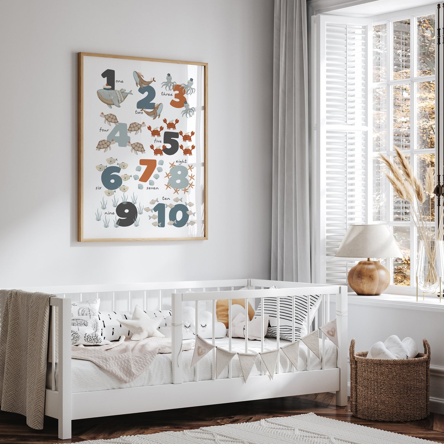 Sea Animals Numbers Print
