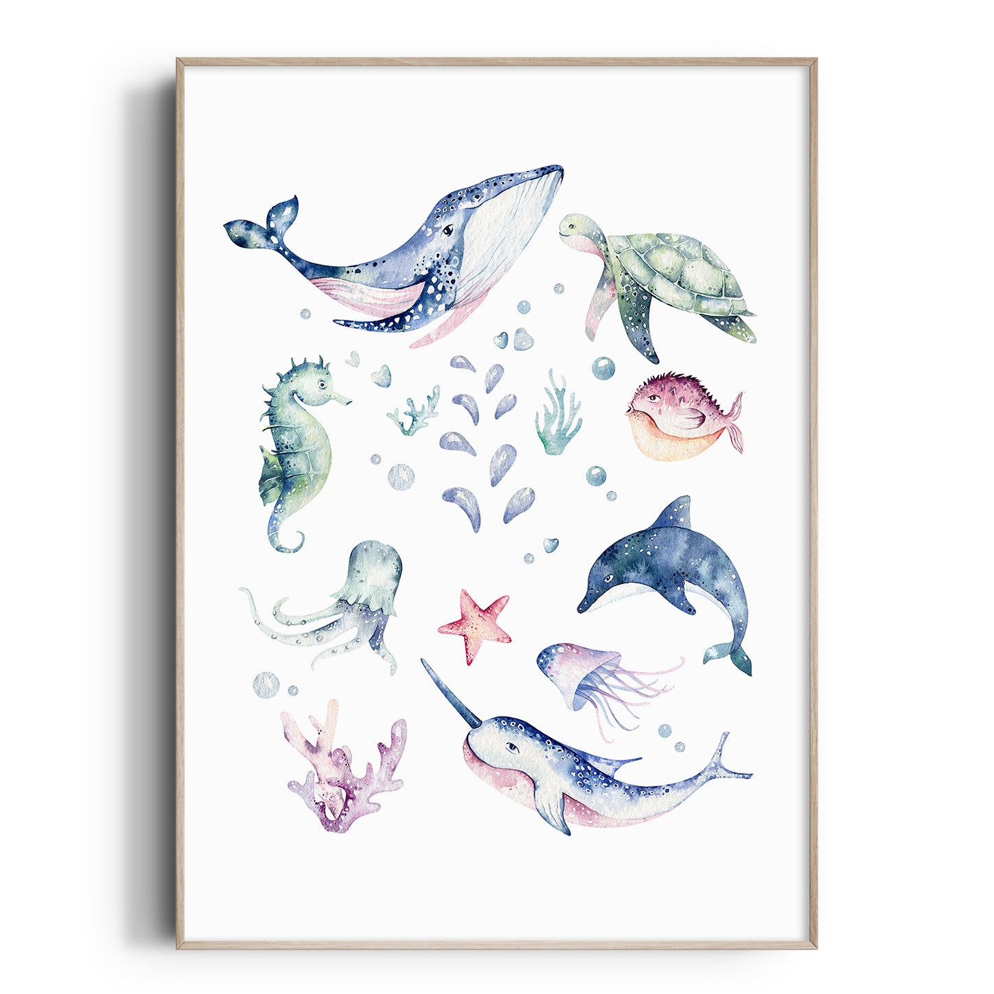 Ocean Animals Print