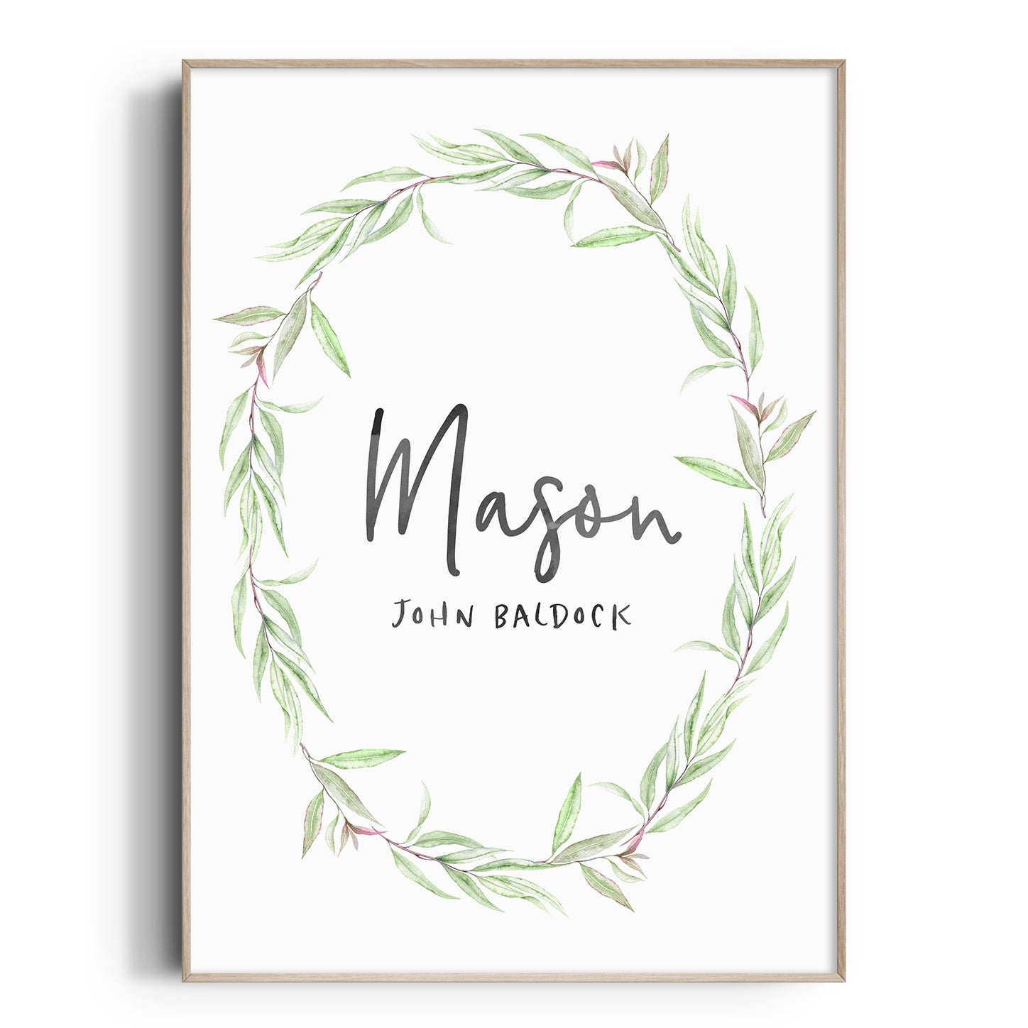 Jungle Greenery Name Print
