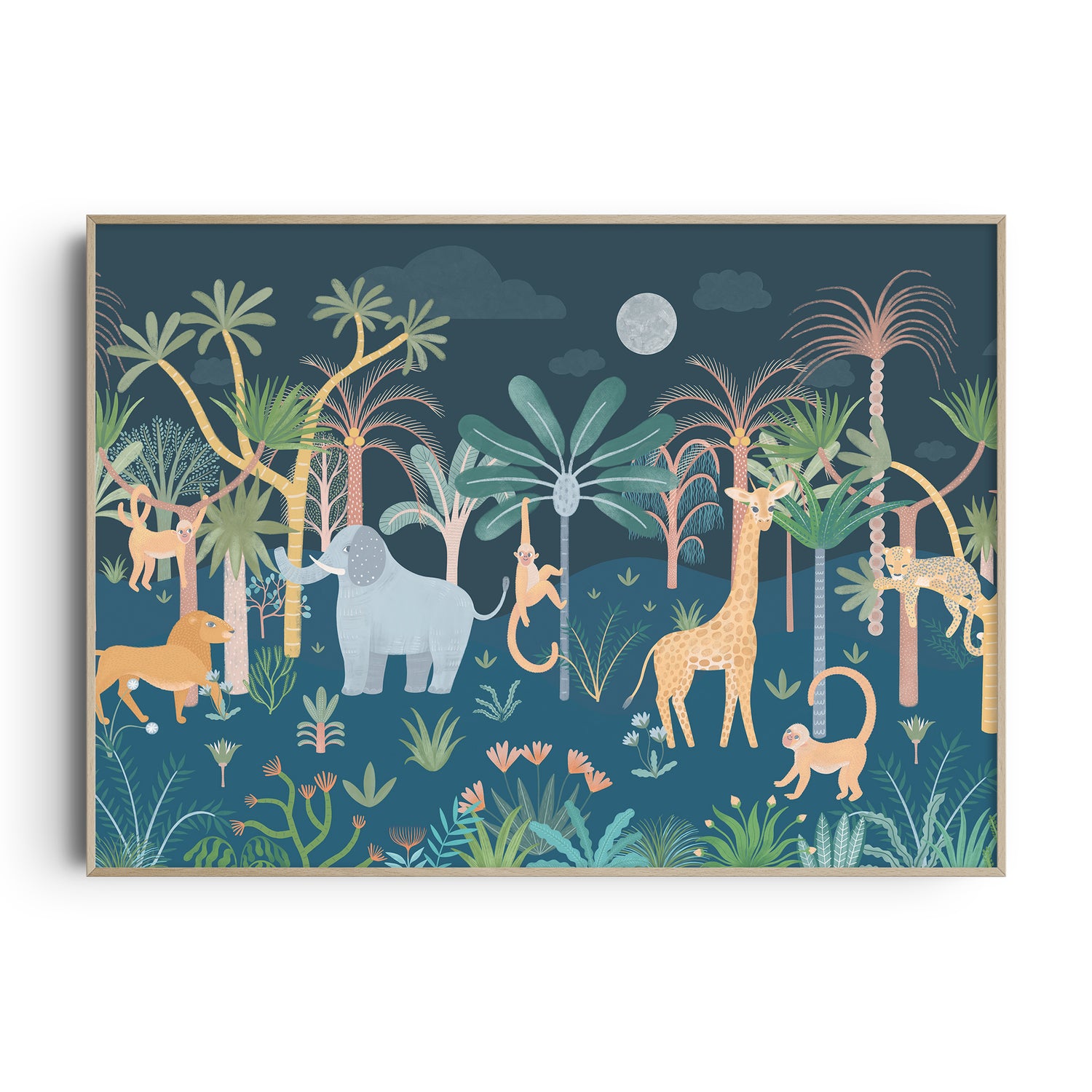 Jungle & Safari Animal Collage