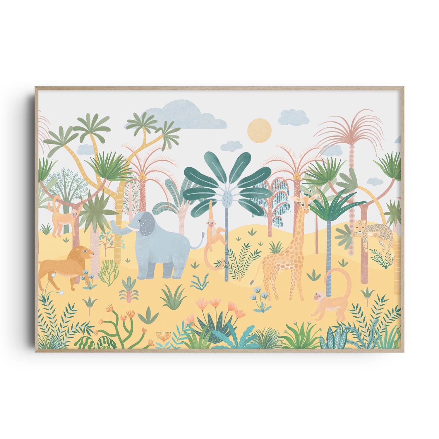 Jungle & Safari Animal Collage