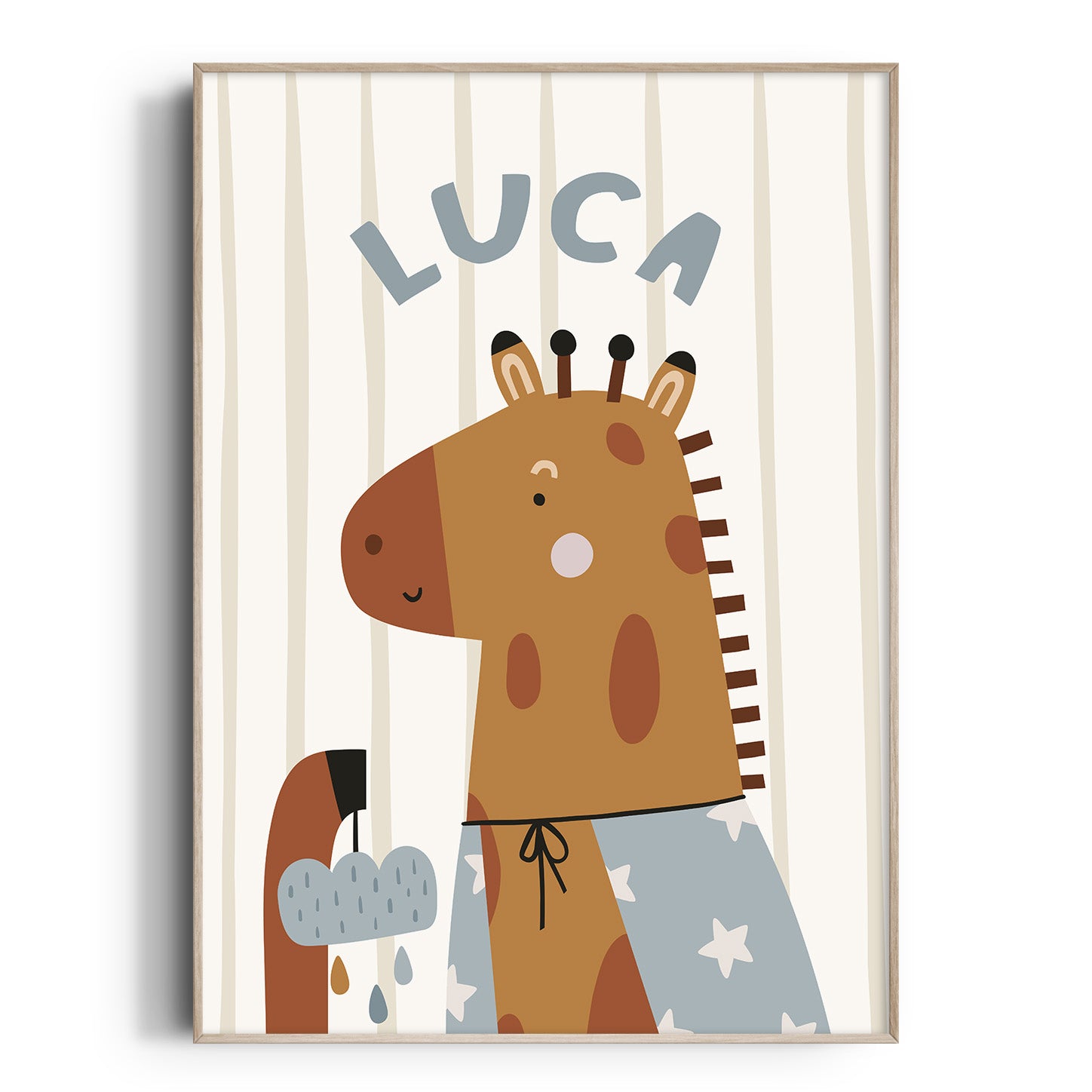 Magic Safari Animal Name Print - Giraffe