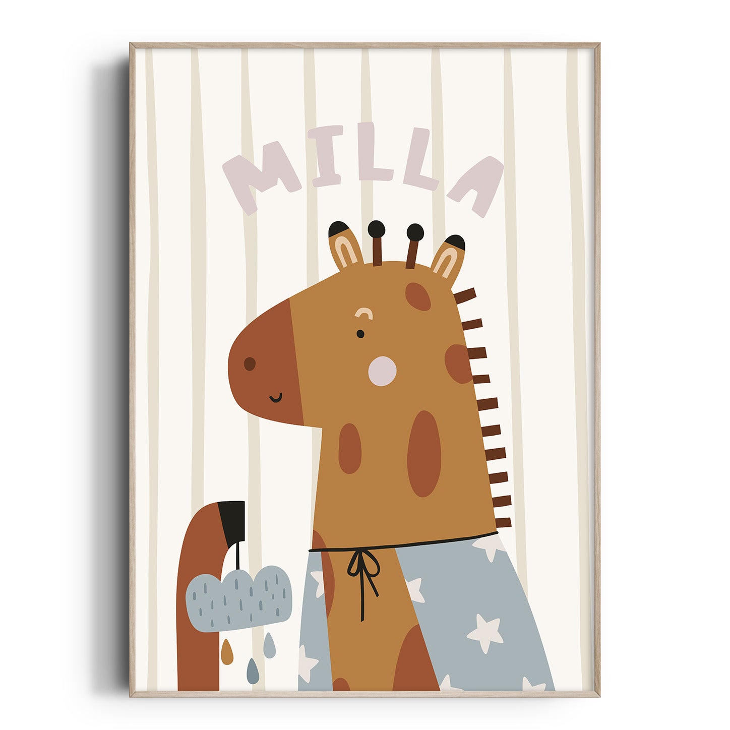 Magic Safari Animal Name Print - Giraffe