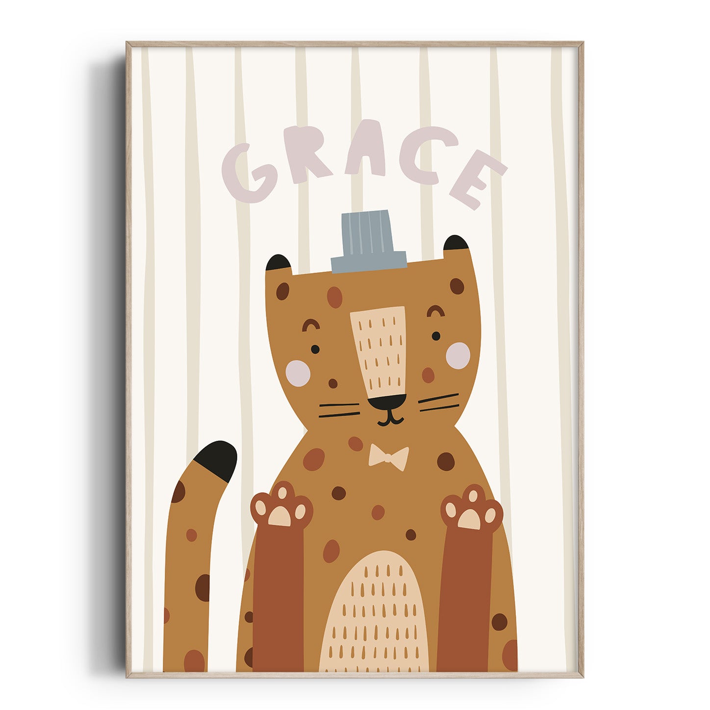 Magic Safari Animal Name Print - Leopard