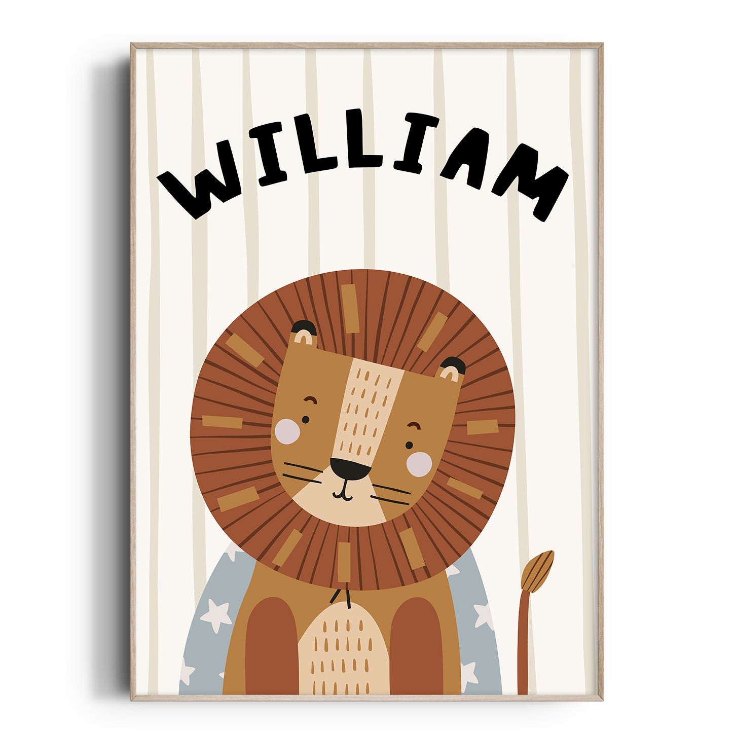 Magic Safari Animal Name Print - Lion