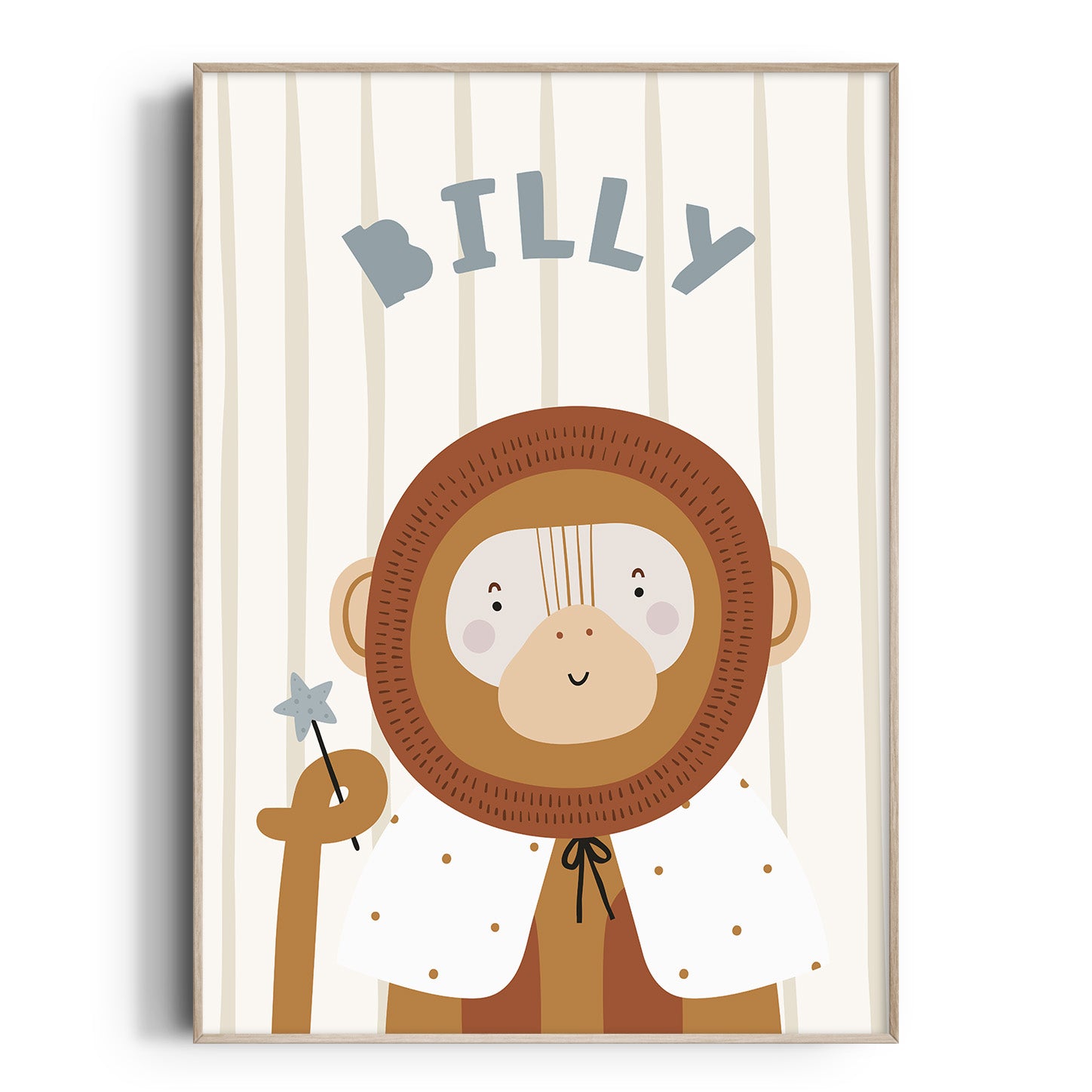 Magic Safari Animal Name Print - Monkey