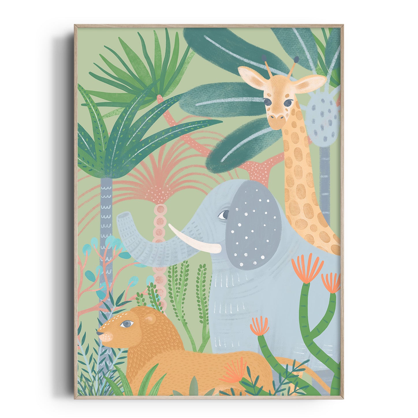 Jungle & Safari Animal Collage