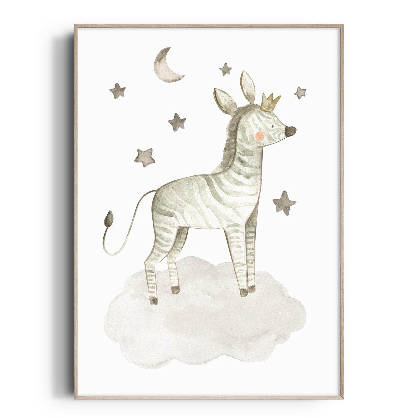 Zebra & Stars Print