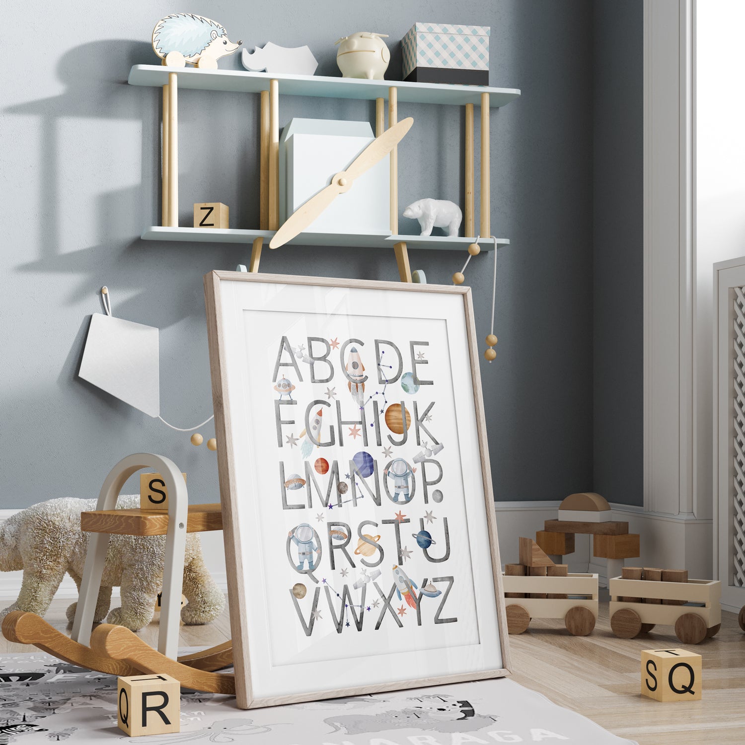 Space Alphabet Print