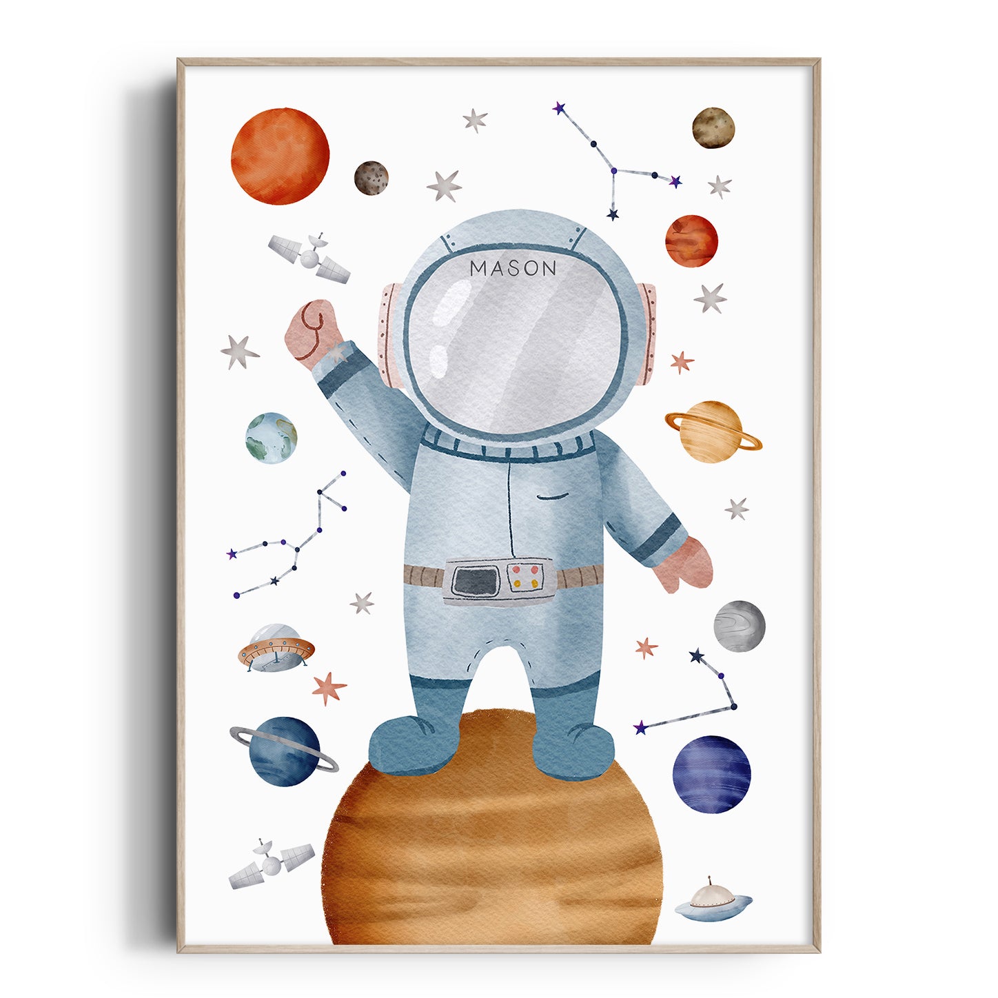 Astronaut Name Print