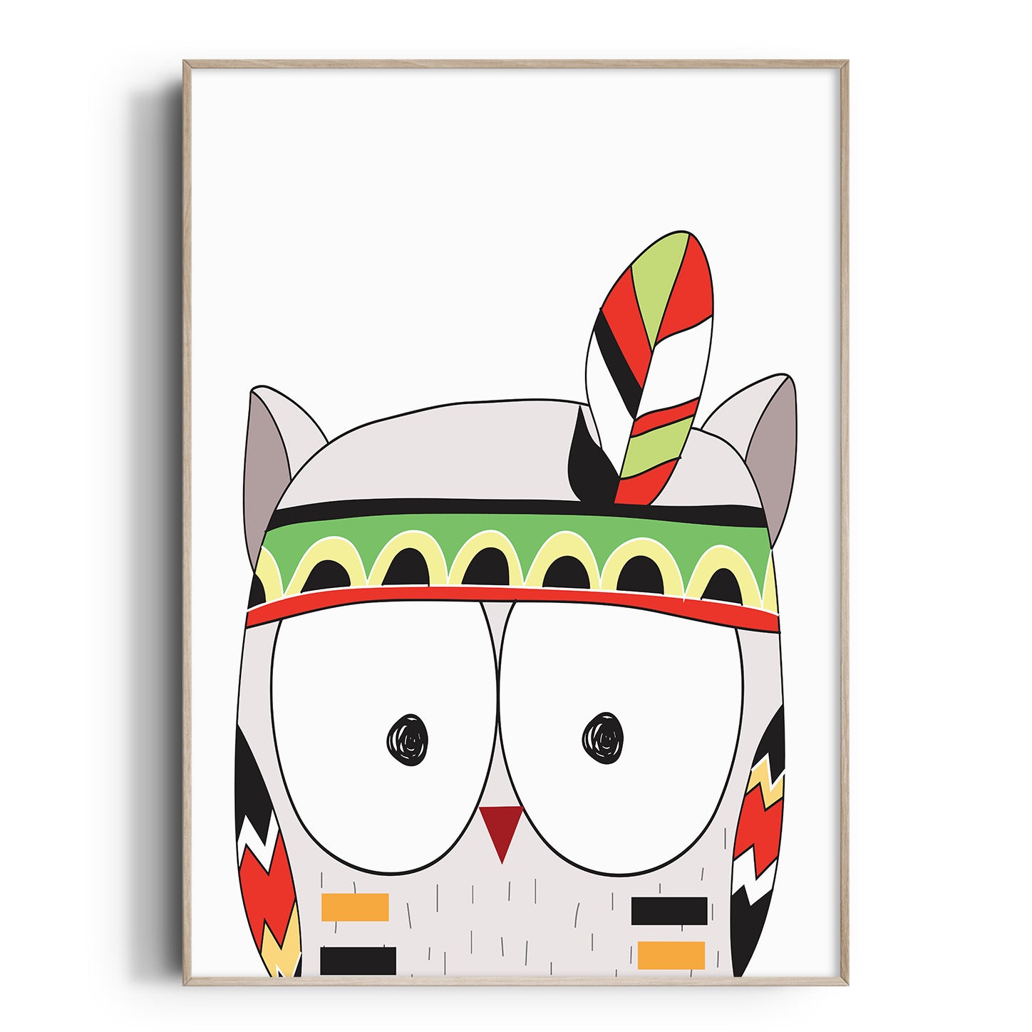 Tribal Owl Print