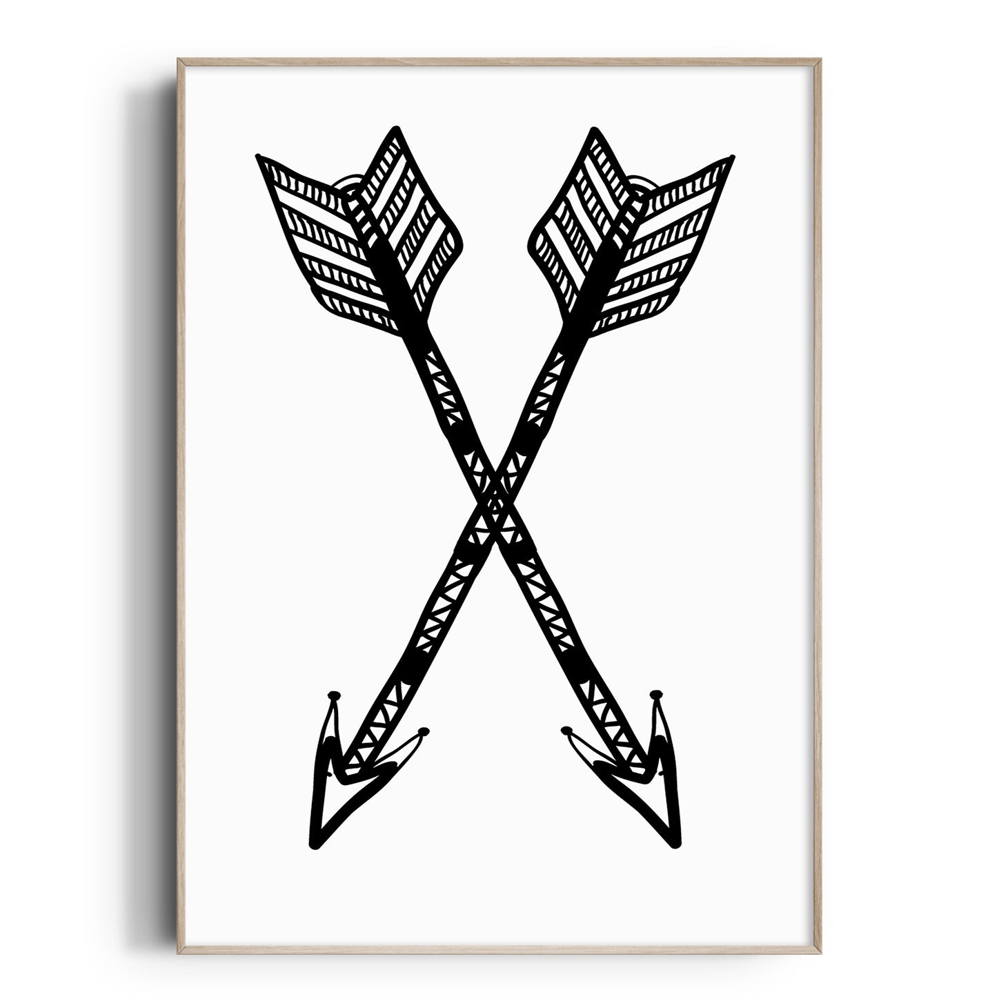 Tribal Boho Arrows Print